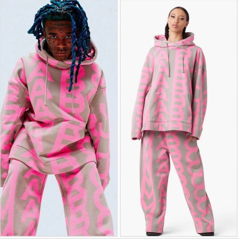 Marc Jacobs "THE MONOGRAM OVERSIZED HOODIE"